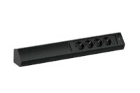 Bachmann Multi-Tischsteckdose Aufb schwarz 932.104 4Steckd Aluminium