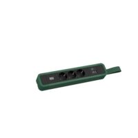 Bachmann Steckdosenleiste 3-fach gn 1xUSB 2m 350.217 35° IP20 1,5qmm