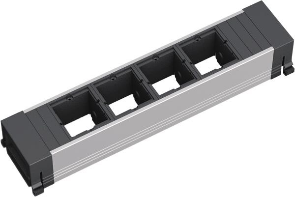 Bachmann Bachmann Steckdosenleiste 4-fach schwarz 35° IP20 CONFERENCE 909.000