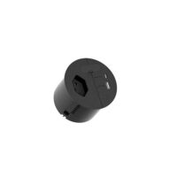 Bachmann Steckdosenleiste 1-fach schwarz 2xUSB 938.206 0,2m IP20 1,5qmm