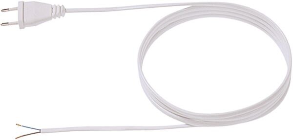 Bachmann Bachmann Netzanschlussleitung 2m 2,5A weiß 202.274 2x0,75qmm IP20 Euro-Steck PVC