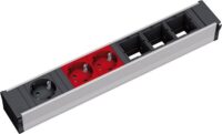 Bachmann Steckdosenleiste 3/3-fach schwarz 0,1m CONI 912.024 35° IP20 1,5qmm