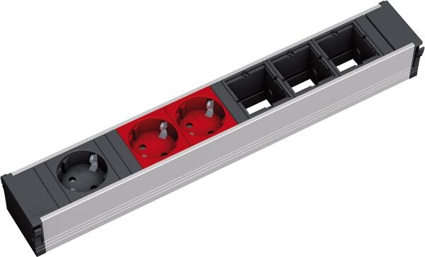 Bachmann Bachmann Steckdosenleiste 3/3-fach schwarz 0,1m CONI 912.024 35° IP20 1,5qmm