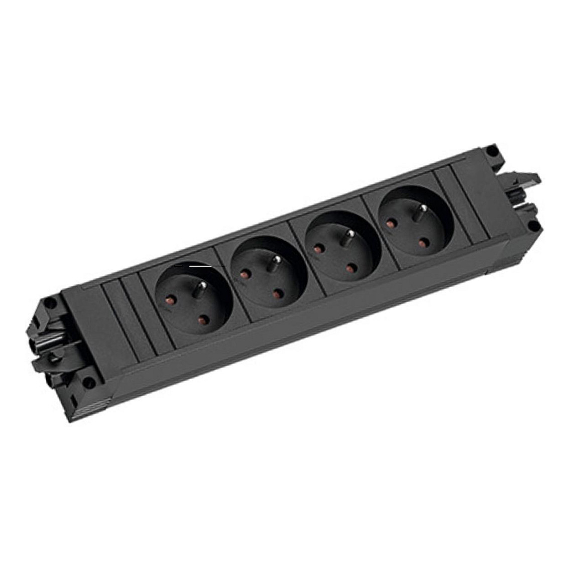 Bachmann Bachmann Multi-Tischsteckdose Aufb schwarz STEP BASE 906.18820 Kunststoff