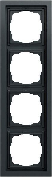Gira Gira Rahmen 4-fach anthrazit lackiert Kunststoff F200 0214735