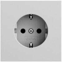 Gira Steckdose 1-fach grau matt Unterputz IP20 418876