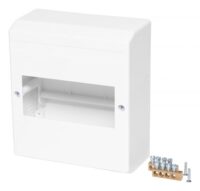 F-tronic Kleinverteiler Aufb 1x6TE Kunststoff KV06K IP30 140x160x65mm DIN-Schiene