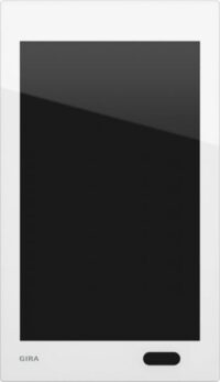Gira Bedienelement KNX Glas weiß Unterputz G1 XS 207312 mit Display Status-LED
