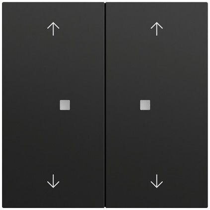 Gira Gira Wippe Serien Schalter schwarz lackiert 538674 Pfeile