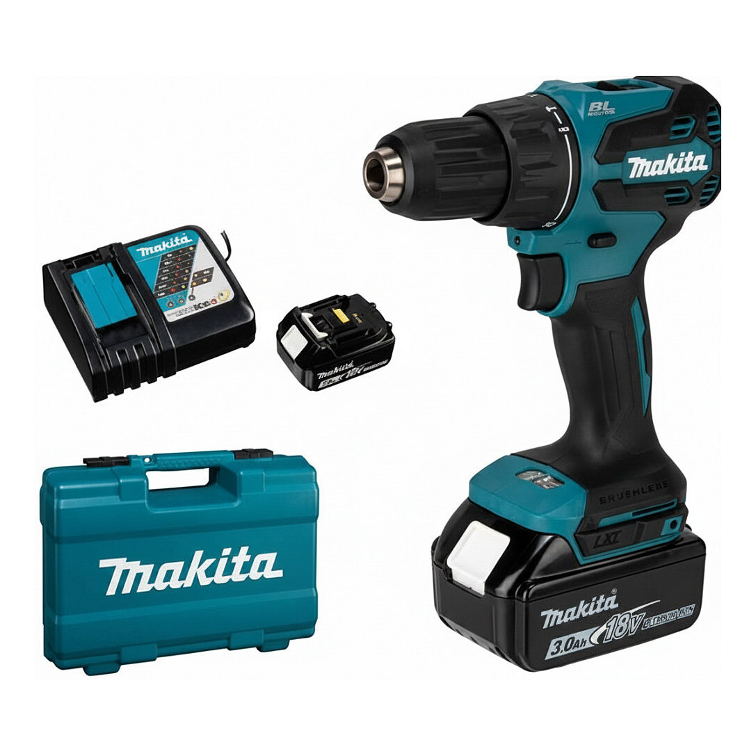 Makita DHP490RFX3 Akku-Schlagbohrschrauber