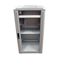ALLNET Netzwerkschrank 19" 22HE B600/T 600mm Glastür Lichtgrau SNB-Serie