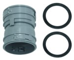 Verbindungsstück für flexibles Abgassystem DN 60, PP