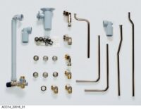 Speicher-Verrohrungssatz 150 Liter, Aufputz inklusive Sicherheitsgruppe
