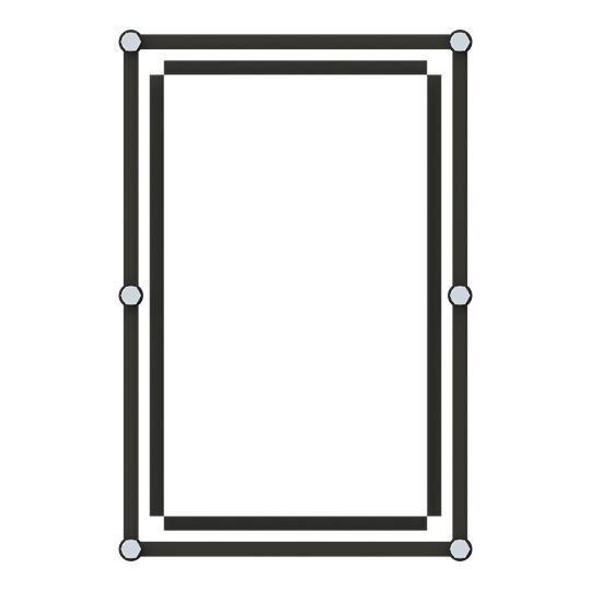 ABB Schrankprofil Aluminium Schraubbefestigung unbeh PS833608 metrisch 500x330mm