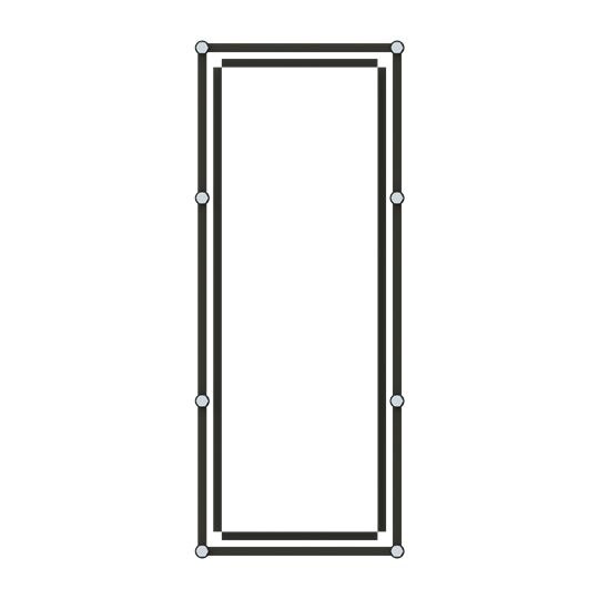 ABB Schrankprofil Aluminium Schraubbefestigung unbeh PS833610 metrisch 750x580mm