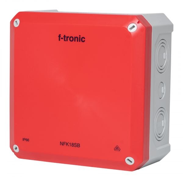 F-Tronic Abzweigdose IP66 180x180x93mm NFK18SB quadrat Wand/Decke Kunststoff hfr
