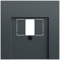 Gira Zentralplatte USB/TAE 1-fach anthrazit 027673 Schraubbefestigung