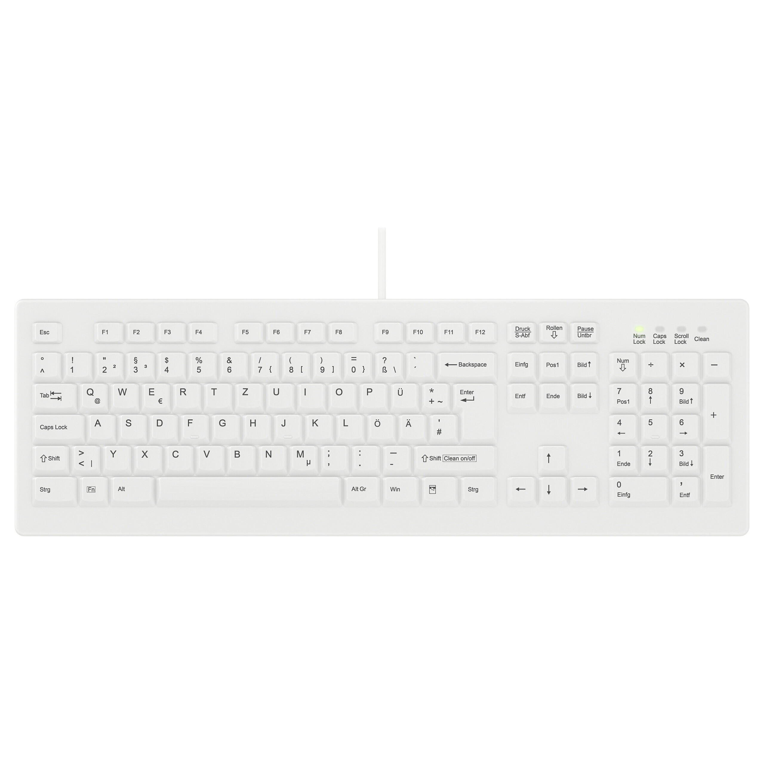 Cherry Cherry ACTIVE KEY MTA AK-C8100 Corded DE-Layout weiß IP68
