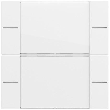 Gira Tastwippe KNX reinwei&szlig; gl&auml;nzend Kunststoff Thermopl 577270 4-fach