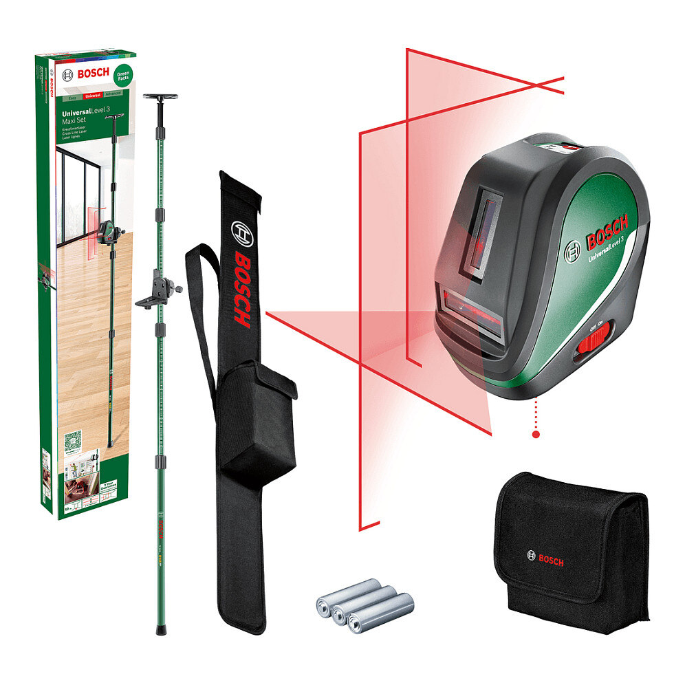 Bosch UniversalLevel 3 Maxi Set Kreuzlinien-Laser