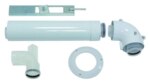 Basis-Anschluss-Set konz. Abgasl. PP 60/100mm an DN 60 im Schacht