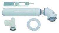Basis-Anschluss-Set konz. Abgasl. PP 60/100mm an DN 60 im Schacht