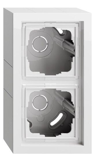 Gira Gira Gehäuse Aufputz 2-fach Kunststoff reinweiß glänzend AP-Geh 106270 IP20