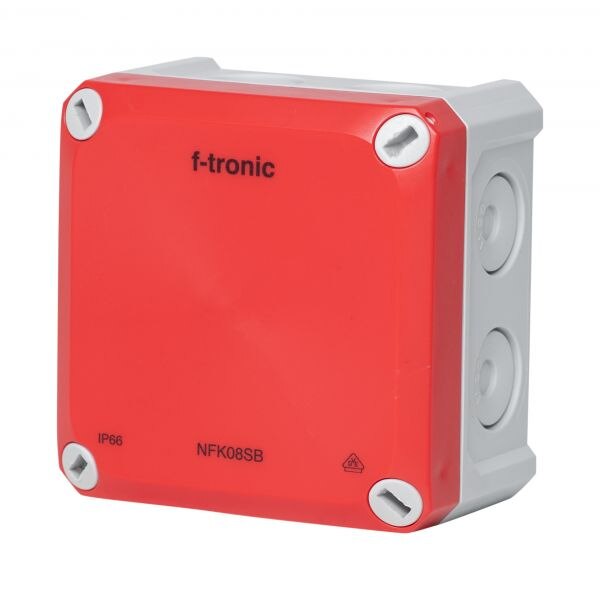 F-Tronic Abzweigdose IP66 85x85x54mm Kunststoff NFK08SB quadrat Wand/Decke hfr