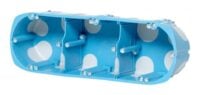 F-tronic Hohlwanddose oval luftd Kunststoff HW302K IP30 oval Dichtmembran