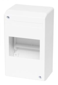 F-Tronic Kleinverteiler Aufputz 1x4TE Kunststoff KV04 IP30 94x160x65mm DIN-Schiene