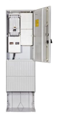F-Tronic Zähleranschlusssäule 1Z 2Feld ZSA202-2-ZK-APZ-HG 3-stöckig IP65 SS_5p