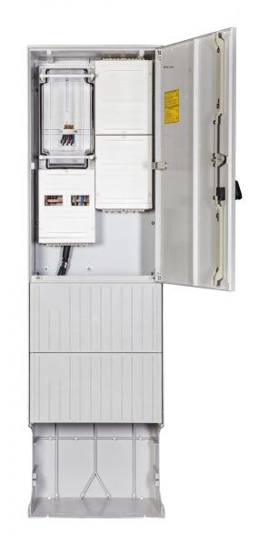 F-Tronic Zähleranschlusssäule 1Z 2Feld ZSA202-2-ZK-APZ-HG 3-stöckig IP65 SS_5p