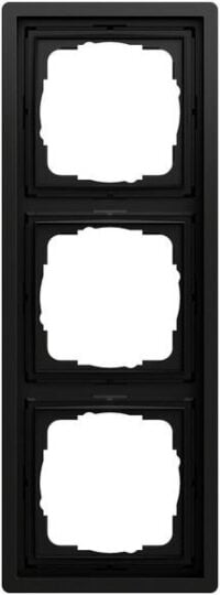 Gira Rahmen 3-fach schwarz matt Kunststoff F100 0213174