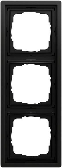 Gira Gira Rahmen 3-fach schwarz matt Kunststoff F100 0213174