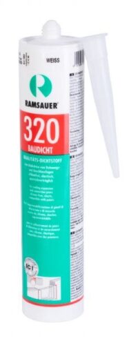 F-Tronic Kleber Bau/Mont kalt 310ml weiß 251KL grau