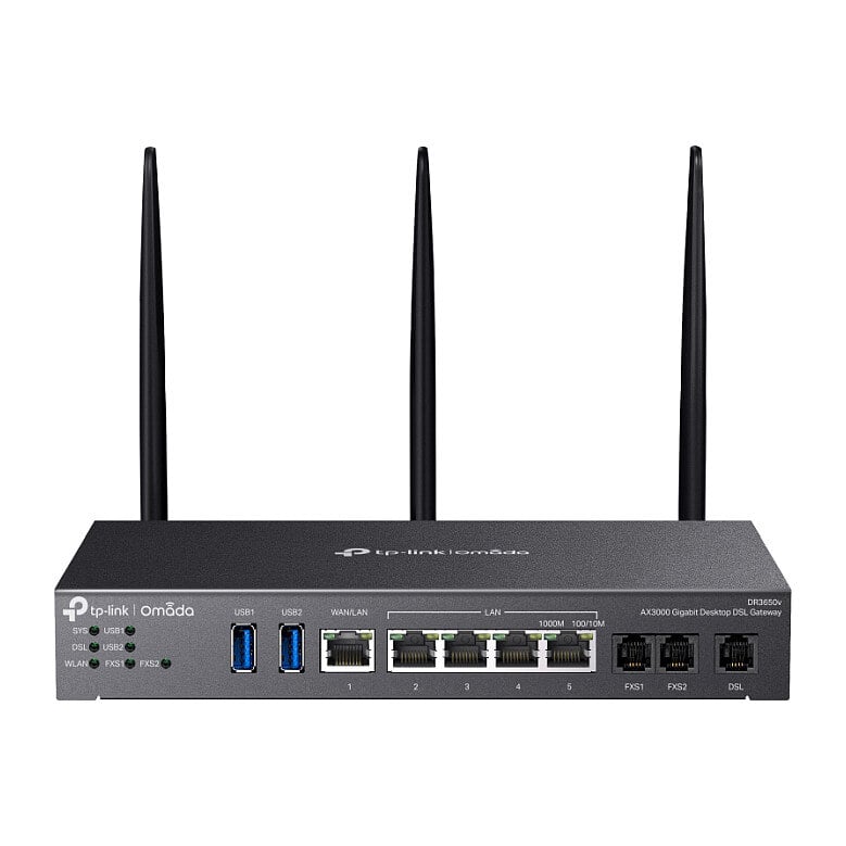 TP-Link Omada DR3220v-4G4G+ Cat6 Gigabit Rackmount DSL Gateway