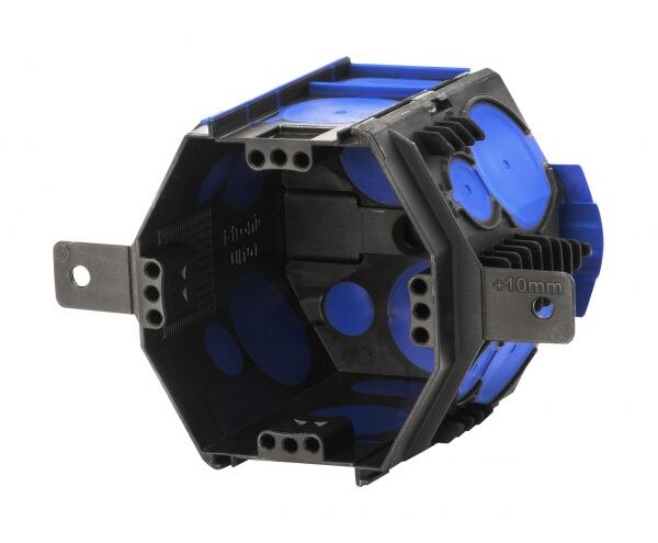 F-Tronic Gerätedose Unterputz luftd Ø82x69mm Kunststoff achteckig UI10T