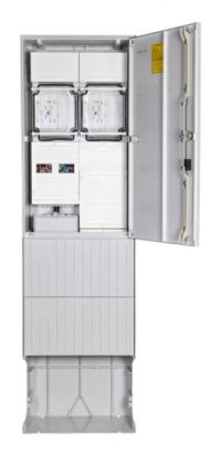 F-Tronic Zähleranschlusssäule 2Z eHZ ZSA202-2-2eHZ-HS-APZ 2Feld SS_5p