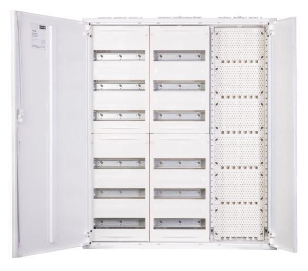 F-tronic Multimediaverteiler Aufputz 6x24TE FV3-6-M1 ST IP31 800x950x165mm