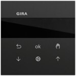 Gira Bedienelement 1-fach schwarz für Jalousieeins 536674 matt