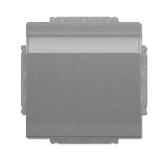 Busch-Jaeger Busch-Jaeger Steckdose 1-fach grau metallic Unterputz solo 20 EUKNB-803 mit BS Klappdeckel IP20 BSF