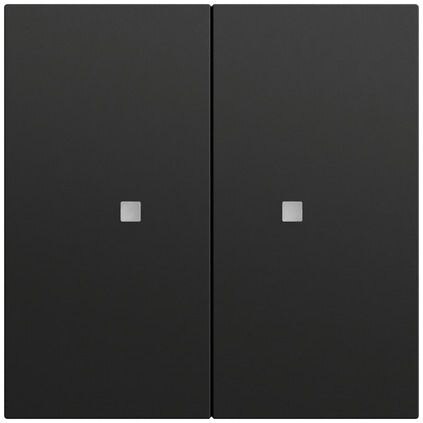 Gira Gira Tastwippe Bussystem KNX-RF (Funk) 510774 schwarz matt Kunststoff Thermopl 2-fach