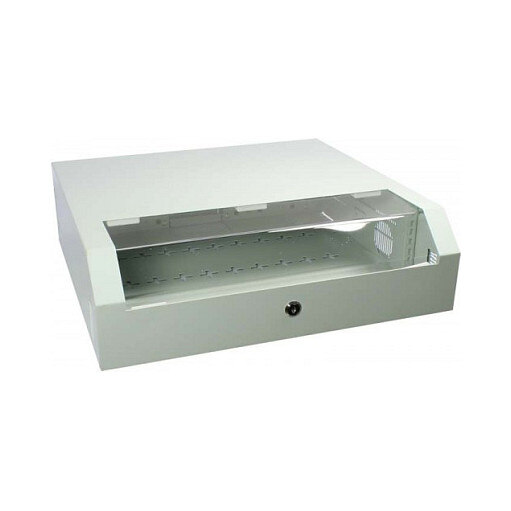 ALLNET Netzwerkschrank 19" 3HE Vertikal T145 Lichtgrau SWV-Serie