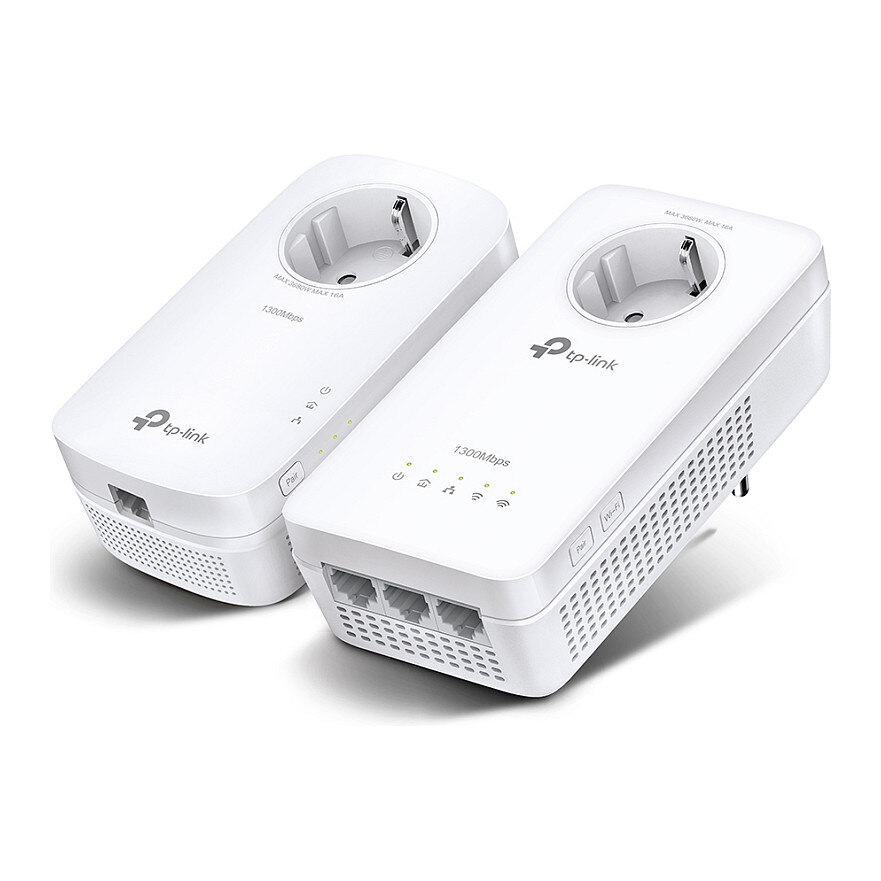 TP-Link INTD TP-LINK Powerline TL-WPA8631P Kit AV1300-AC1200-Gigabit-WLAN-Powerline-KIT mit Steckdose