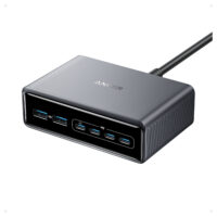 Anker Prime Charger 200W Desktop GaN 4 x USB-C 2 x USB-A black