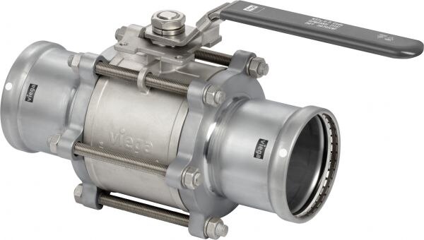 Viega Viega Kugelhahn mit SC Easytop XL 4275.8XL in 3 Zoll Stahl unlegiert
