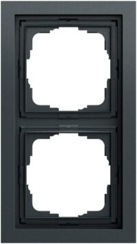 Gira Rahmen 2-fach anthrazit lackiert Kunststoff F200 0212735