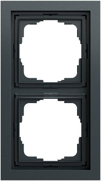 Gira Gira Rahmen 2-fach anthrazit lackiert Kunststoff F200 0212735