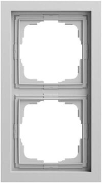 Gira Rahmen 2-fach grau matt Kunststoff F200 021276