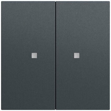 Gira Gira Tastwippe Bussystem KNX-RF (Funk) 510773 anthrazit glänzend Kunststoff Thermopl 2-fach
